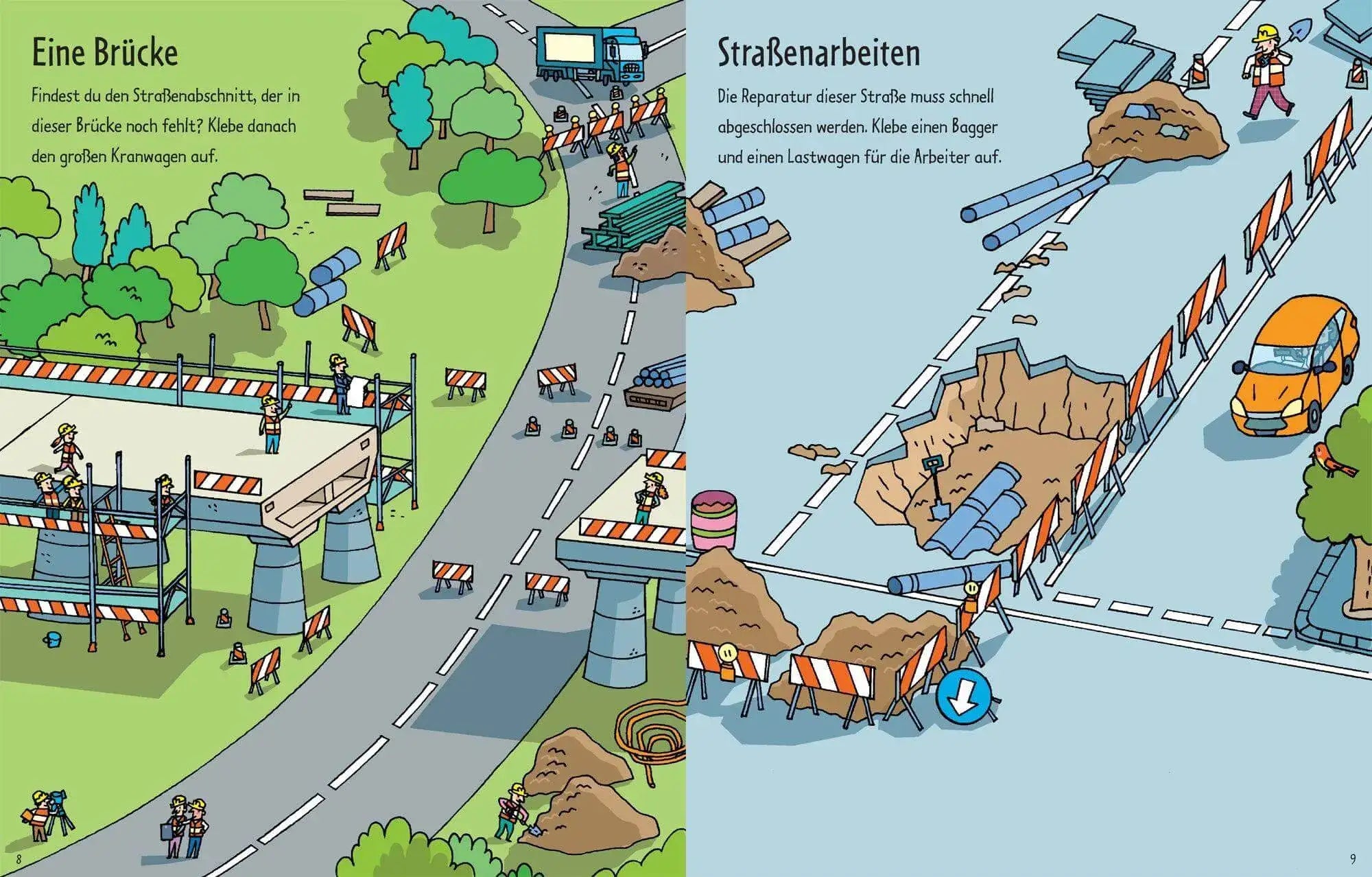 Mein erstes Stickerbuch - Auf der Baustelle - mit über 130 Stickern Usborne Verlag