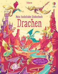 Mein funkelndes Stickerbuch - Drachen - über 200 Sticker, davon viele mit Glitzer Usborne Verlag