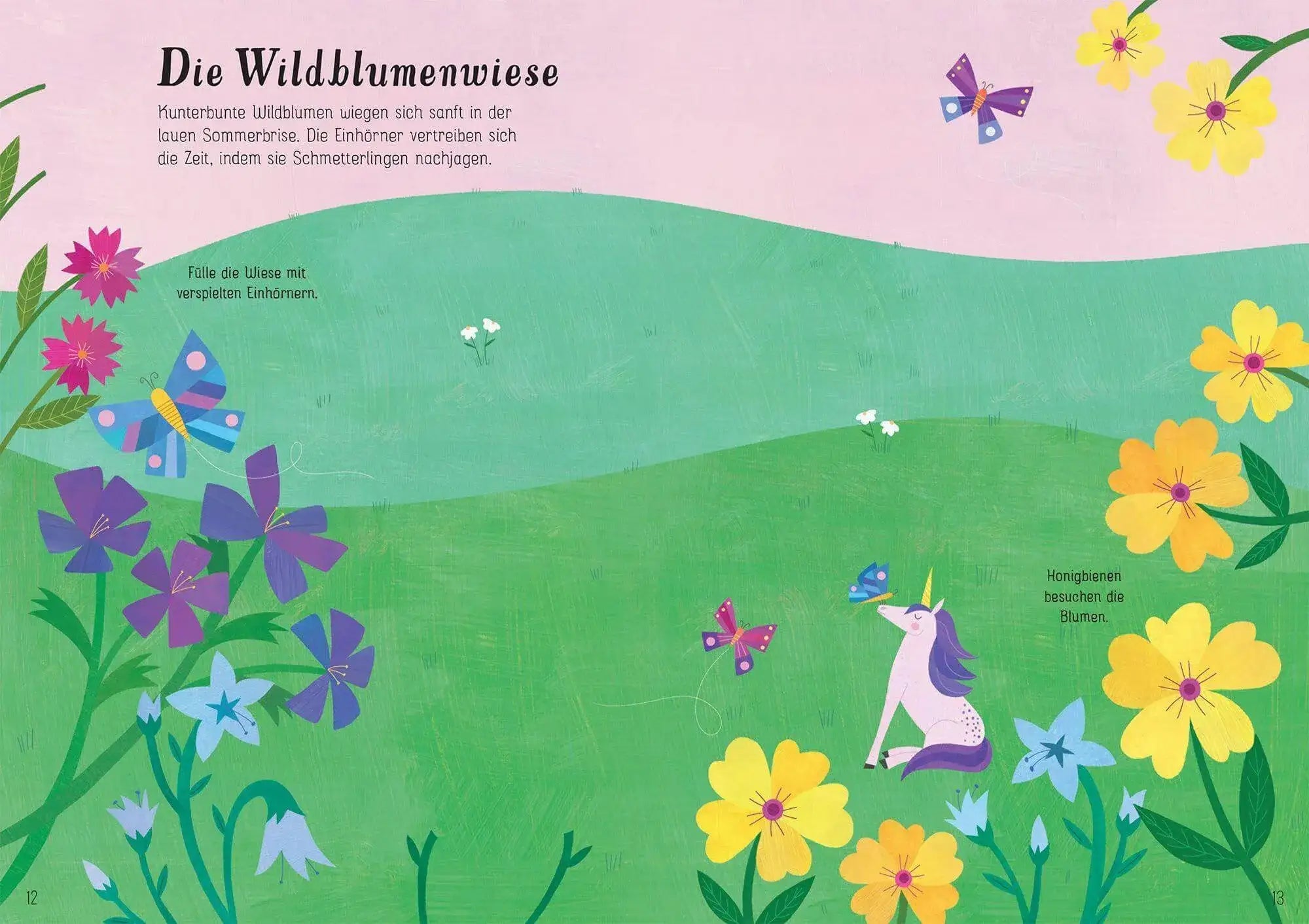 Mein Immer-wieder-Stickerbuch - Einhörner - mit über 320 wiederablösbaren Stickern Usborne Verlag