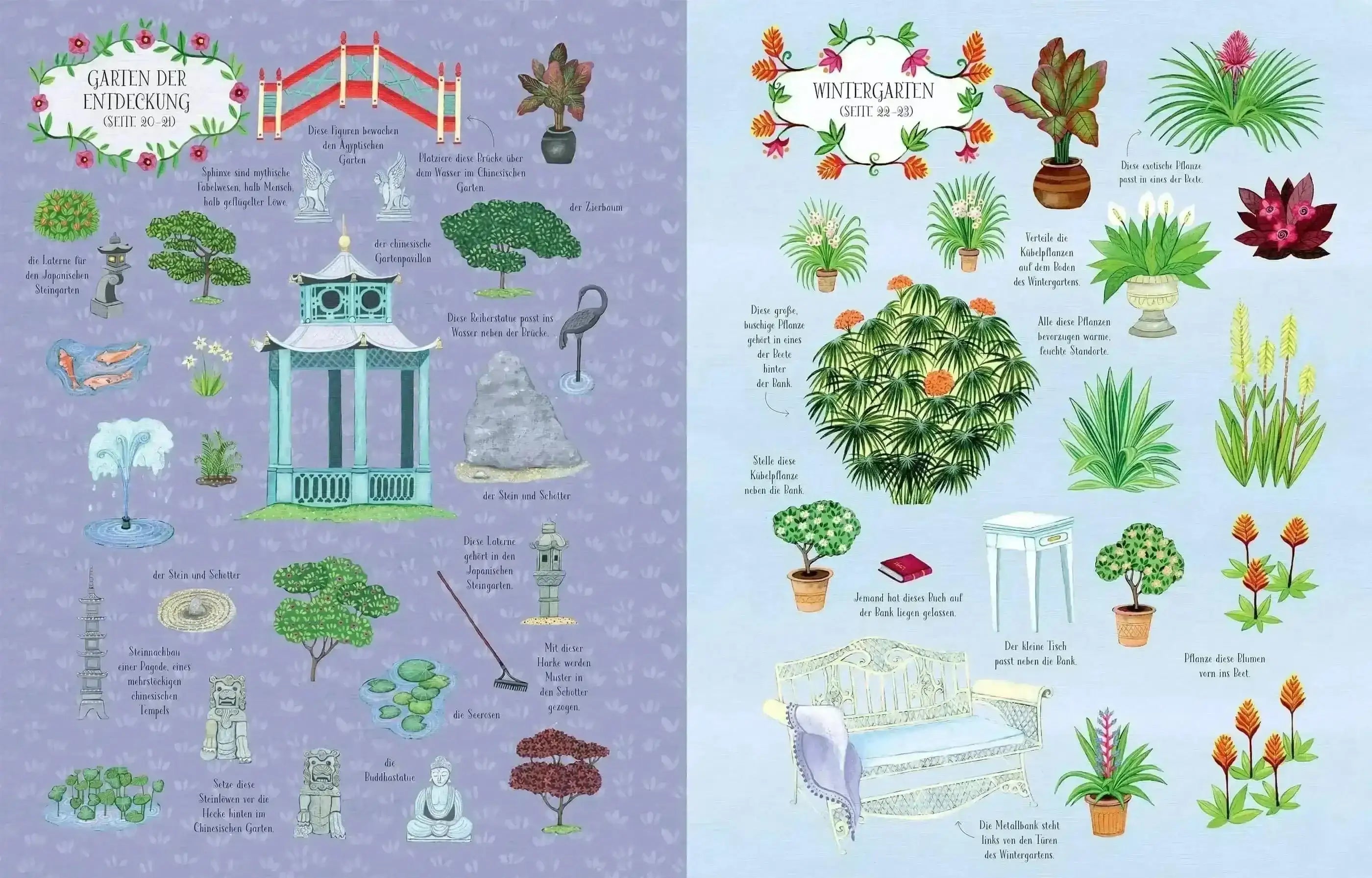 Mein Stickerbuch - Gartenträume Usborne Verlag
