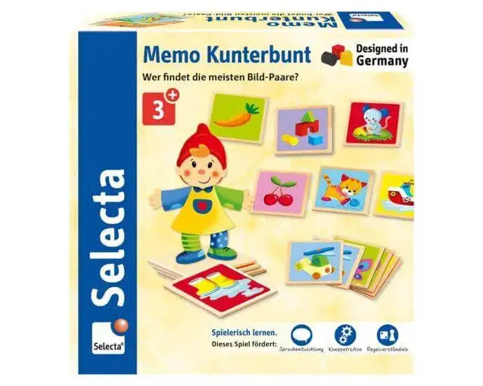 Memo Kunterbunt 36 Teile Schmidt Spiele