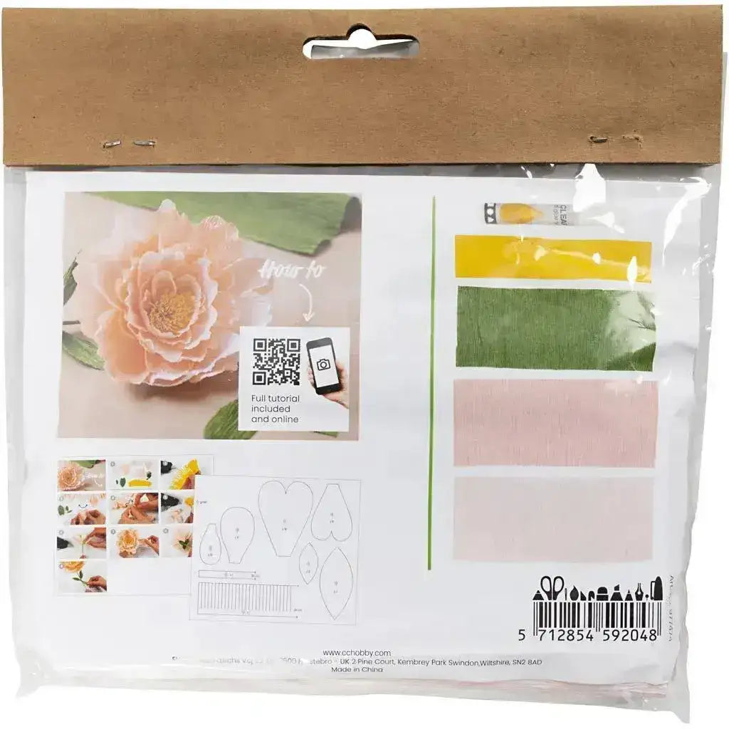 Mini Kreativ Set Krepppapier Pfingstrose - 977474 Creativ Company