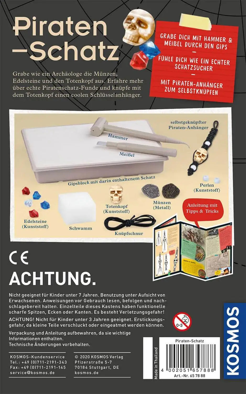 Mitbring Experiment: Piraten-Schatz Kosmos Spieleverlag