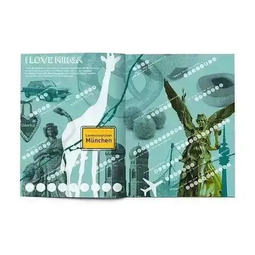 116 Seiten München - Kreativ-, Rätsel- und Malbuch Tralleri kunstundspiel 