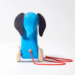 Nachzieh-Elefant blau Grimms