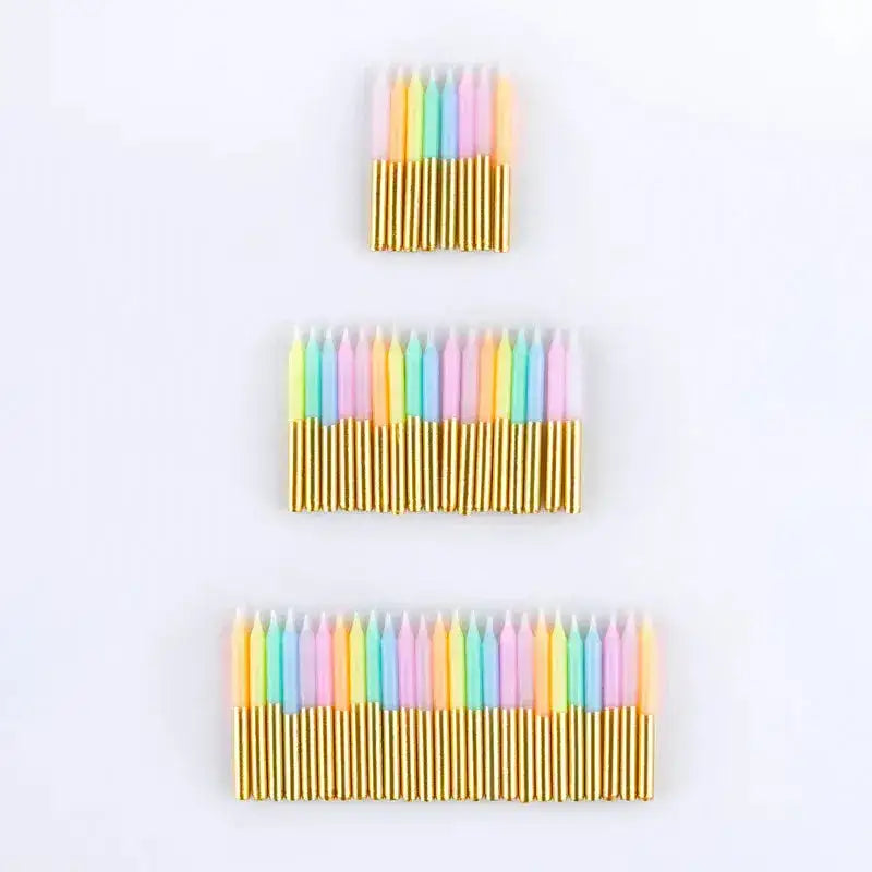 Pastellfarbene Minikerzen 50 Stück - 285666 Meri Meri