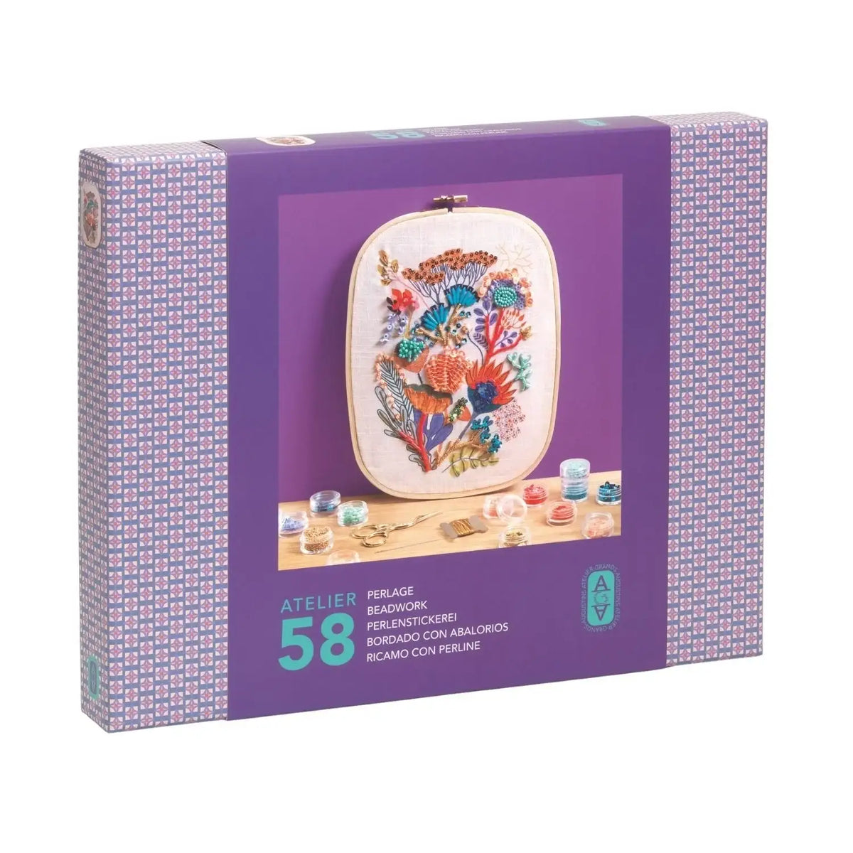 Perlenstickerei Blumen Atelier 58