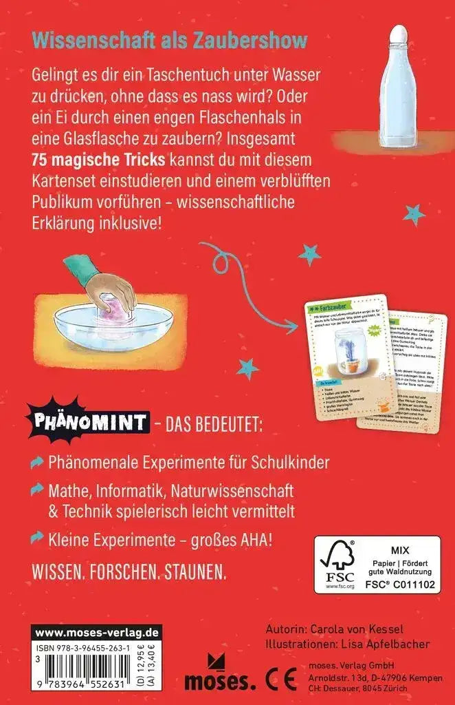 PhänoMINT – 75 supercoole Show-Experimente für Kinder - 052631 Moses