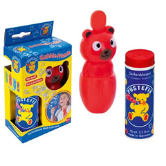Pustefix Seifenblasen - Bubble-Friends Bär rot + 70 ml Seifenblasenflüssigkeit