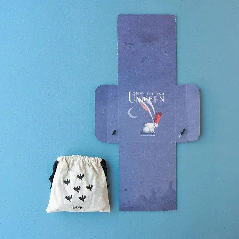 Puzzle 100 Teile - Pocket Unicorn Londji
