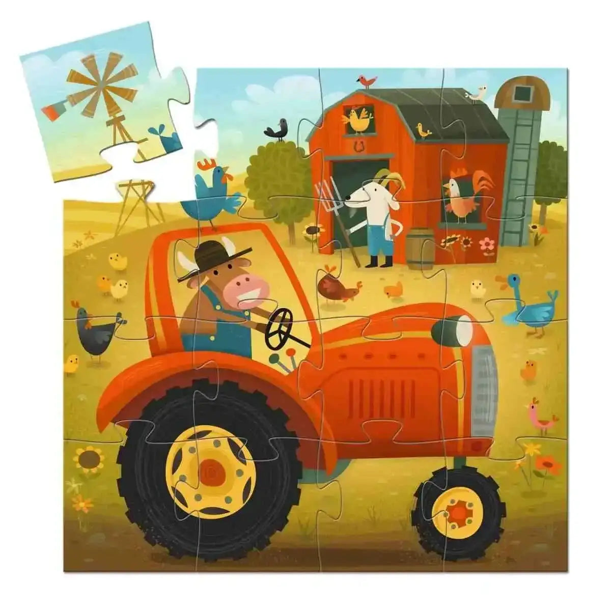 Puzzle 16 Teile - Traktor - DJ07275 Djeco