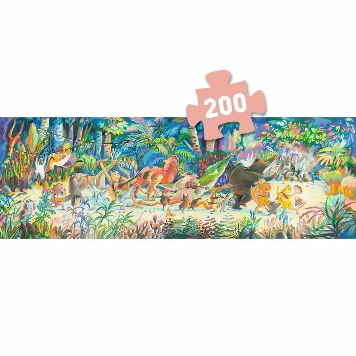 Puzzle 200 Teile - Woods music band Tierblaskapelle - DJ07682 Djeco