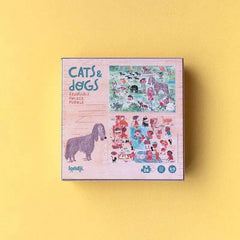 Puzzle 24 Teile - Pocket Cats & Dogs - doppelseitig bedruckt Londji
