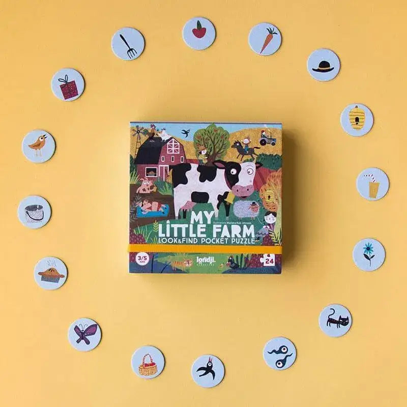 Puzzle 24 Teile - Pocket My little Farm Londji