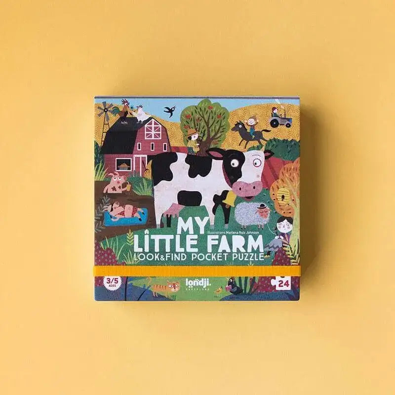 Puzzle 24 Teile - Pocket My little Farm Londji
