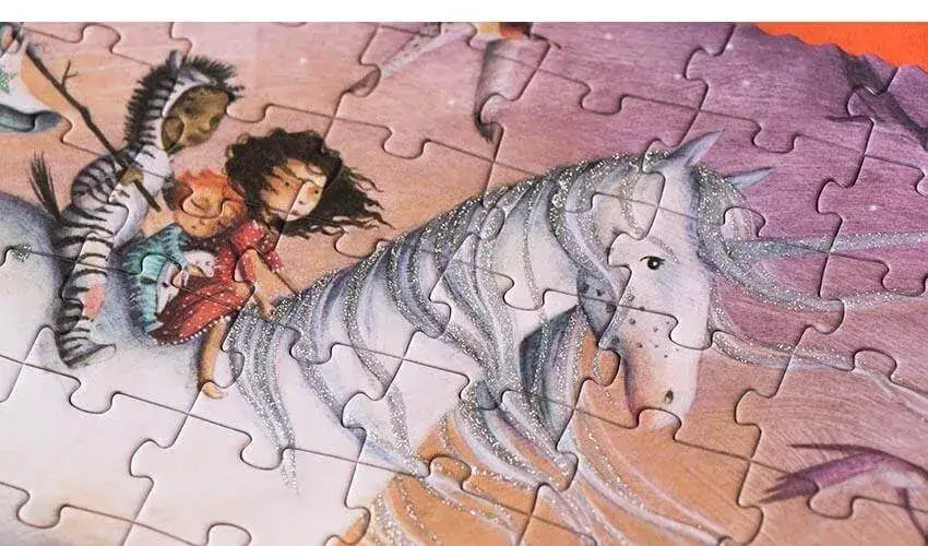 Puzzle 350 Teile - Glitzer Einhorn Londji