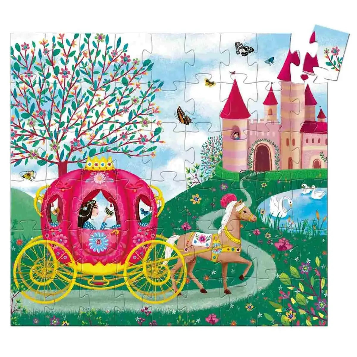 Puzzle 54 Teile - Die Kutsche von Elise Djeco