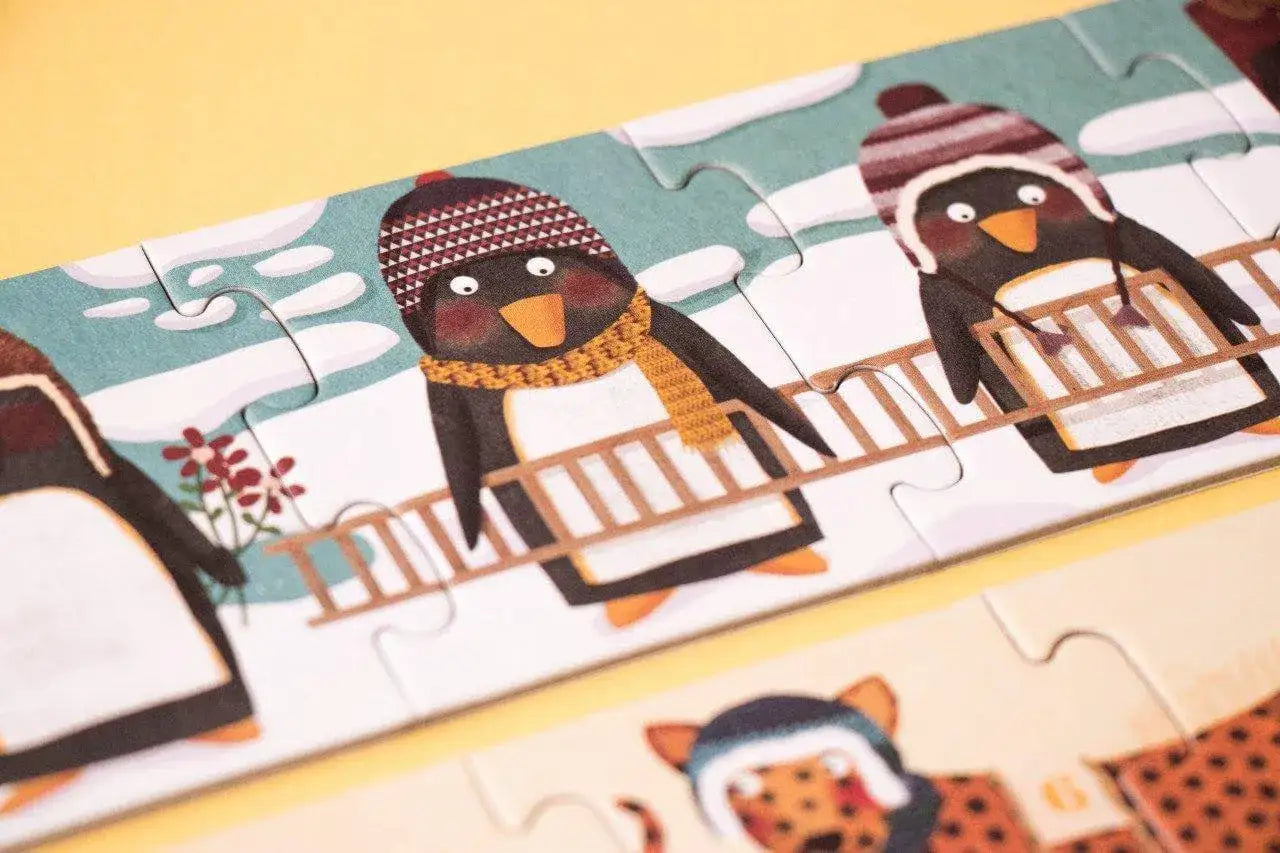 Puzzle 55 Teile - Pinguine zählen Londji