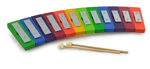 Regenbogenglockenspiel (diatonisch 12 Töne C3 - G4) Decor
