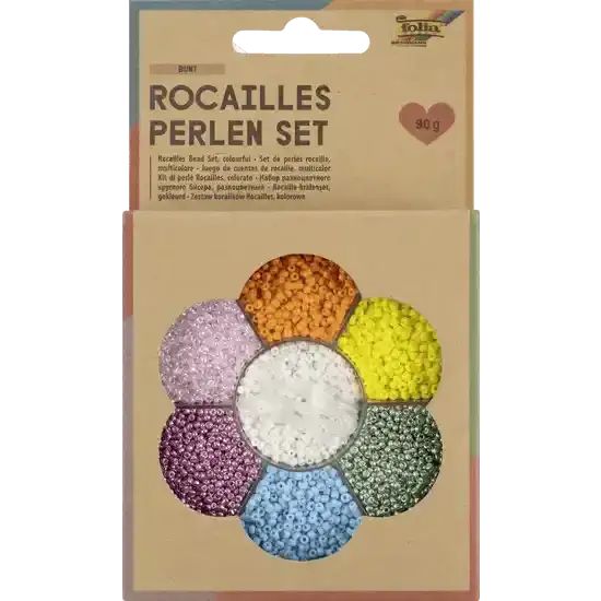 Rocailles Perlen Set - Bunt Folia
