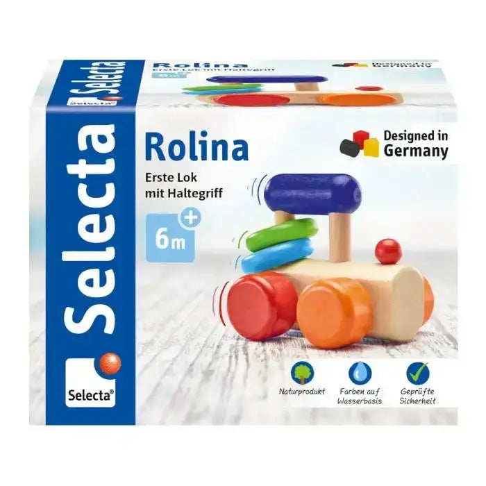 Rolina, Lok-Greifling mit Haltegriff aus Holz, 8,5 cm - Selecta
