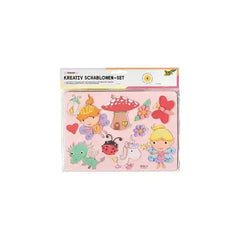 Schablonen Set kreativ Prinzessin, Schmetterling, Einhorn, Meerjungfrau - 40613 Folia