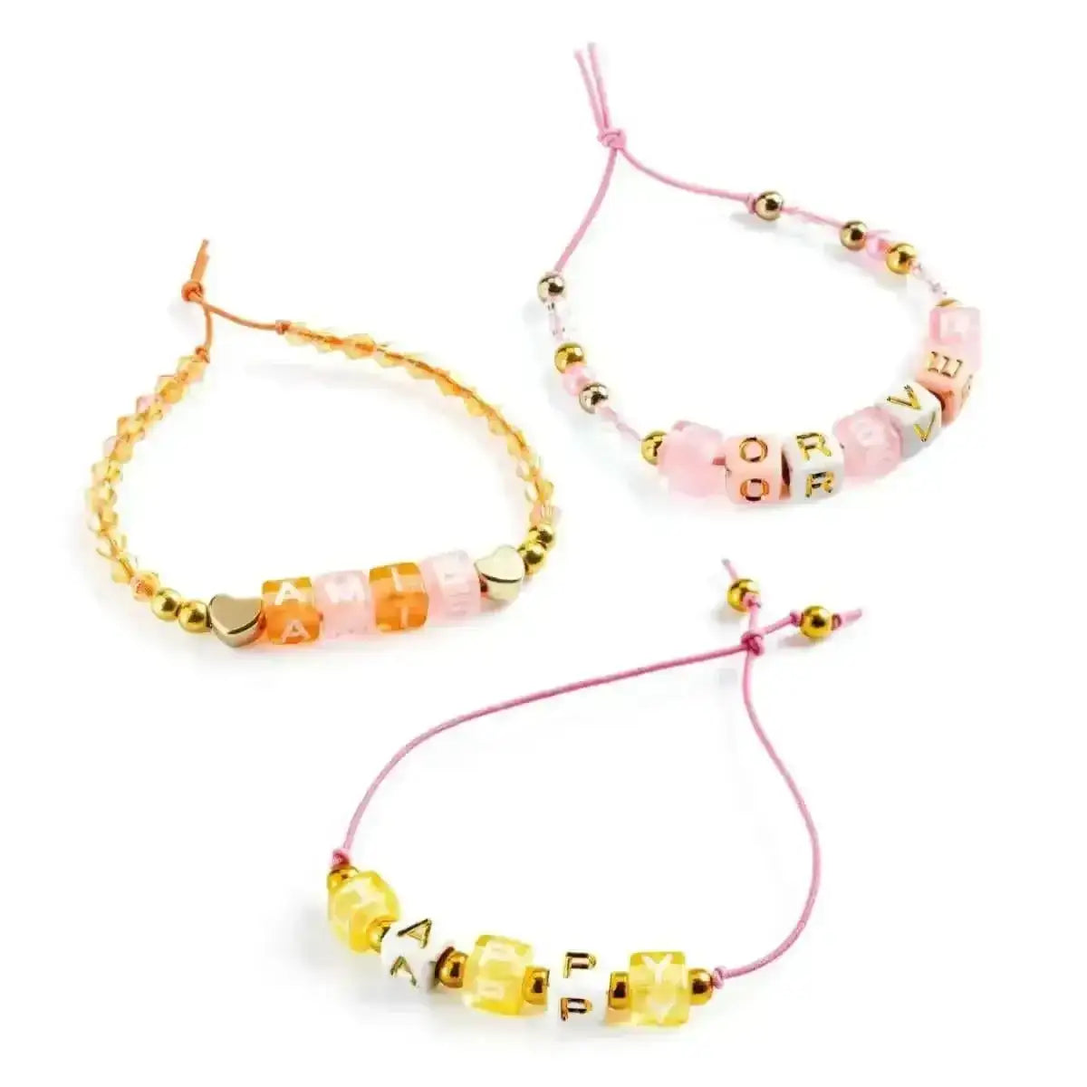 Schmuck basteln - Buchstaben gold Djeco