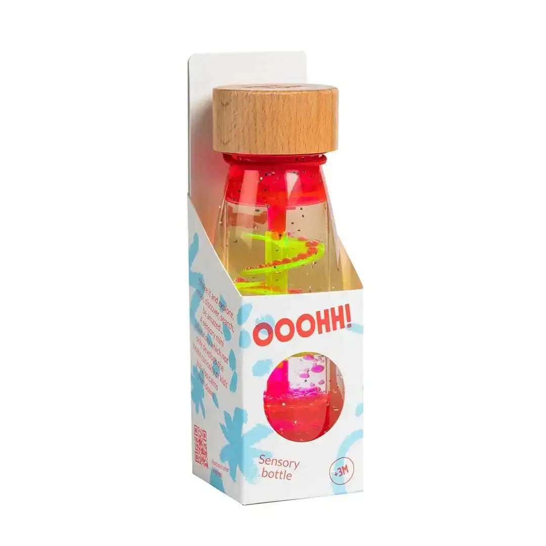 Sensorikflasche Entdecker - Spirale - Pink/Blau - PBMSBLUE Petit Boum