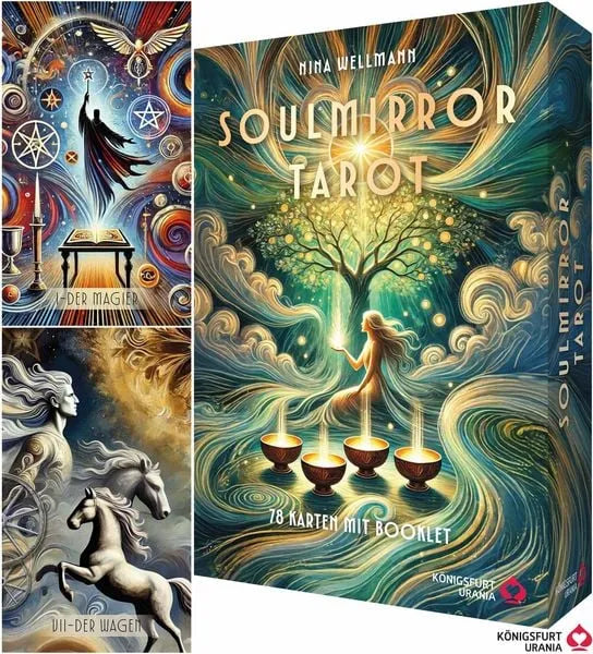 Soulmirror Tarot - 78 Karten mit Buch -  sensitive Tarotkarten