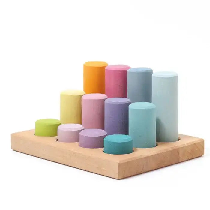 Steckspiel Kleine Walzen Pastell - 10574 Grimms