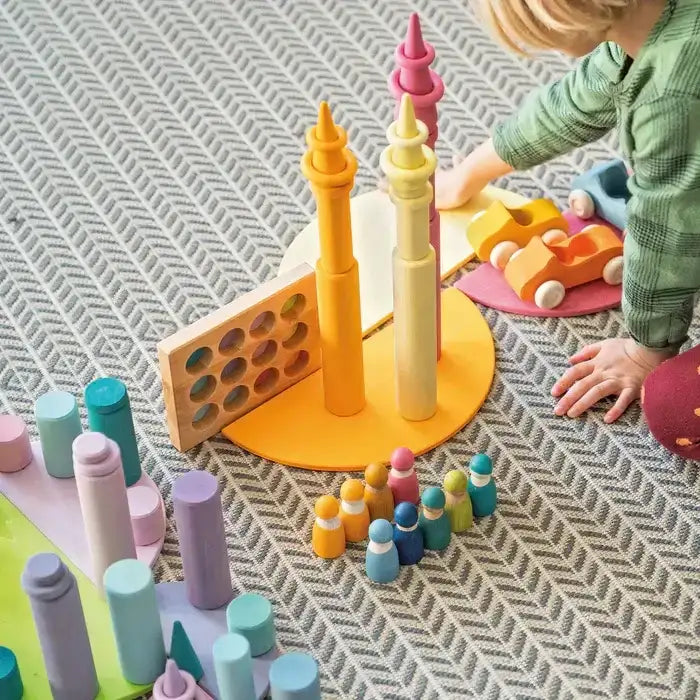 Steckspiel Kleine Walzen Pastell - 10574 Grimms