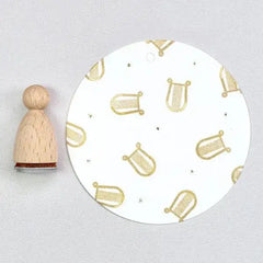 Stempel Harfe Perlenfischer