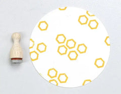 Stempel Honigwabe Perlenfischer