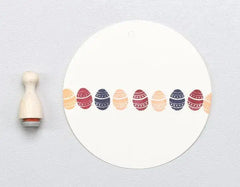 Stempel Osterei Muster 5 mini (Streifen und Punkte) Perlenfischer
