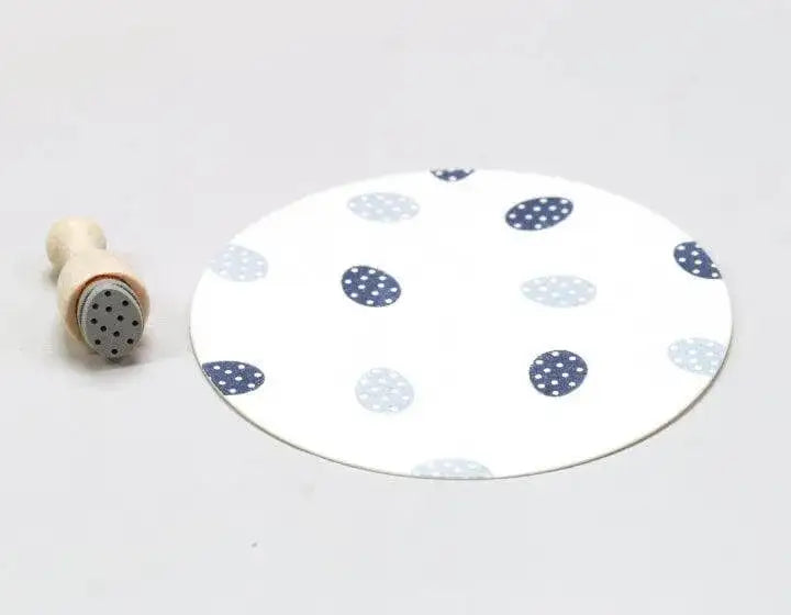 Stempel Osterei Punkte mini Perlenfischer