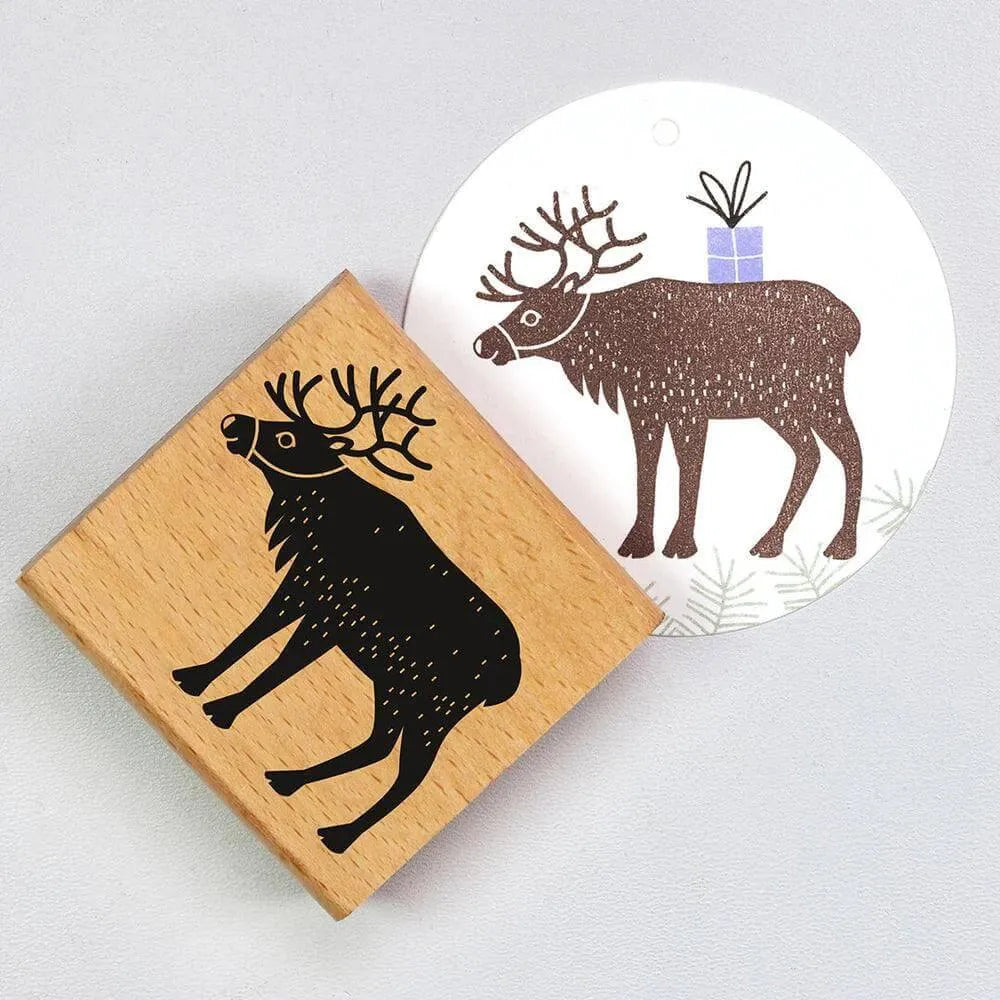 Stempel Rentier Perlenfischer