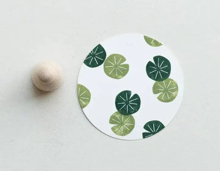 Stempel Seerosenblatt Perlenfischer