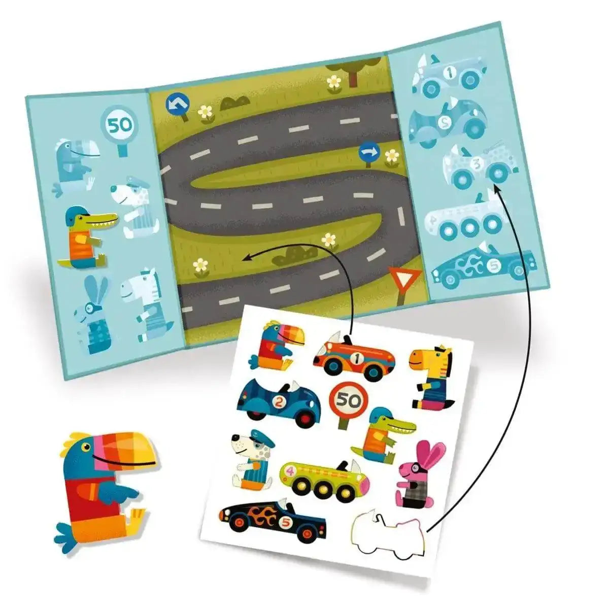 Sticker Autos Djeco