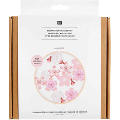 Stickpackung "Kirschblüten Bild" Rico