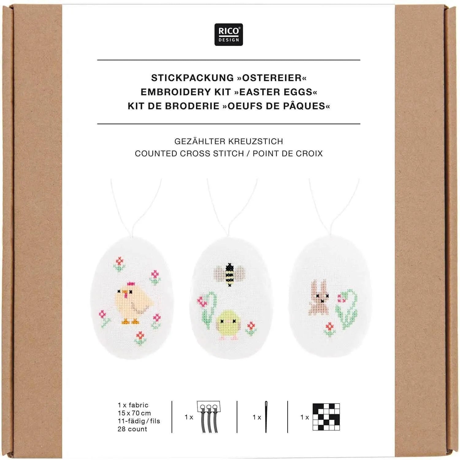 Stickpackung Ostereier Rico