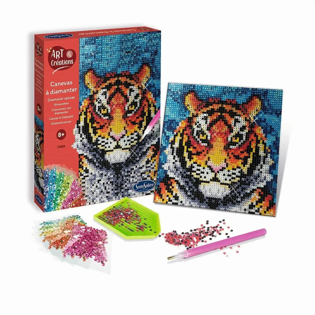 Strassstein-Bild - Tiger - 3373910202701 Carletto