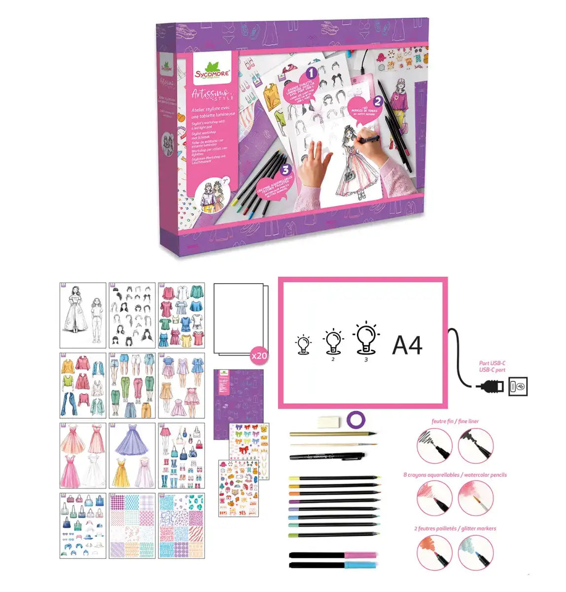 styling-workshop-mit-beleuchtetem-tablet-bastelset-kunstundspiel-3 - kunstundspiel 