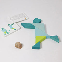 Tangram türkis - 43313 Grimms