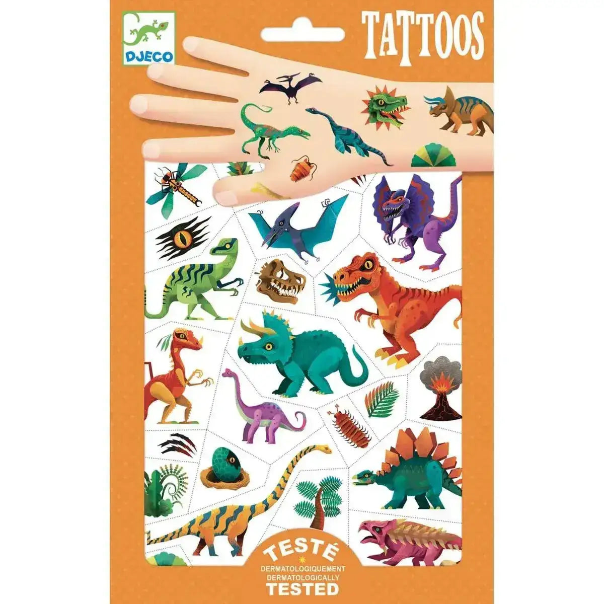 Tattoos: Dinosaurier - DJ09598 Djeco