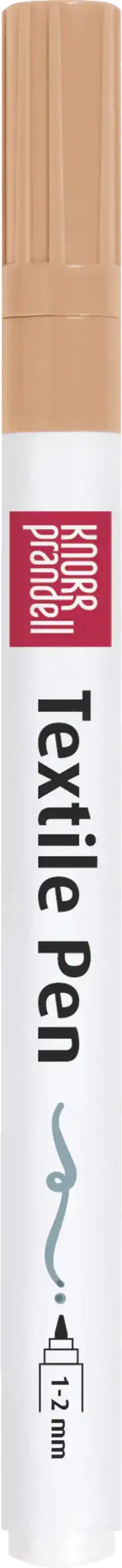 Textilstift einzeln dünn - apricot Baiers