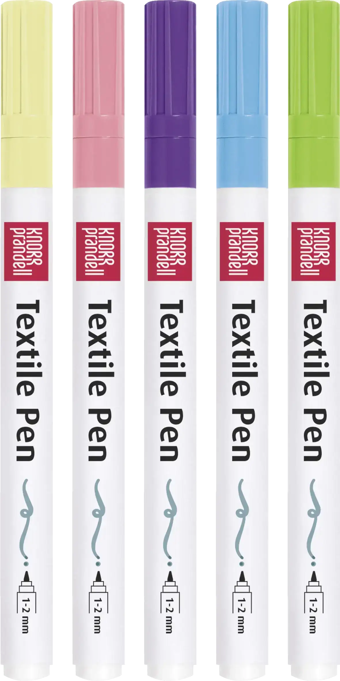 Textilstifte Basic dünn - pastell Baiers