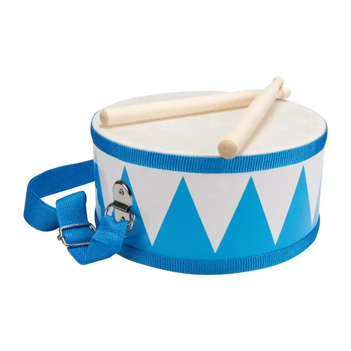 Trommel blau weiß aus Holz Kindertrommel - 3845 Gico