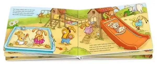 wenn-sieben-kleine-hasen-tobend-ubern-spielplatz-rasen-kunstundspiel-6 - kunstundspiel 