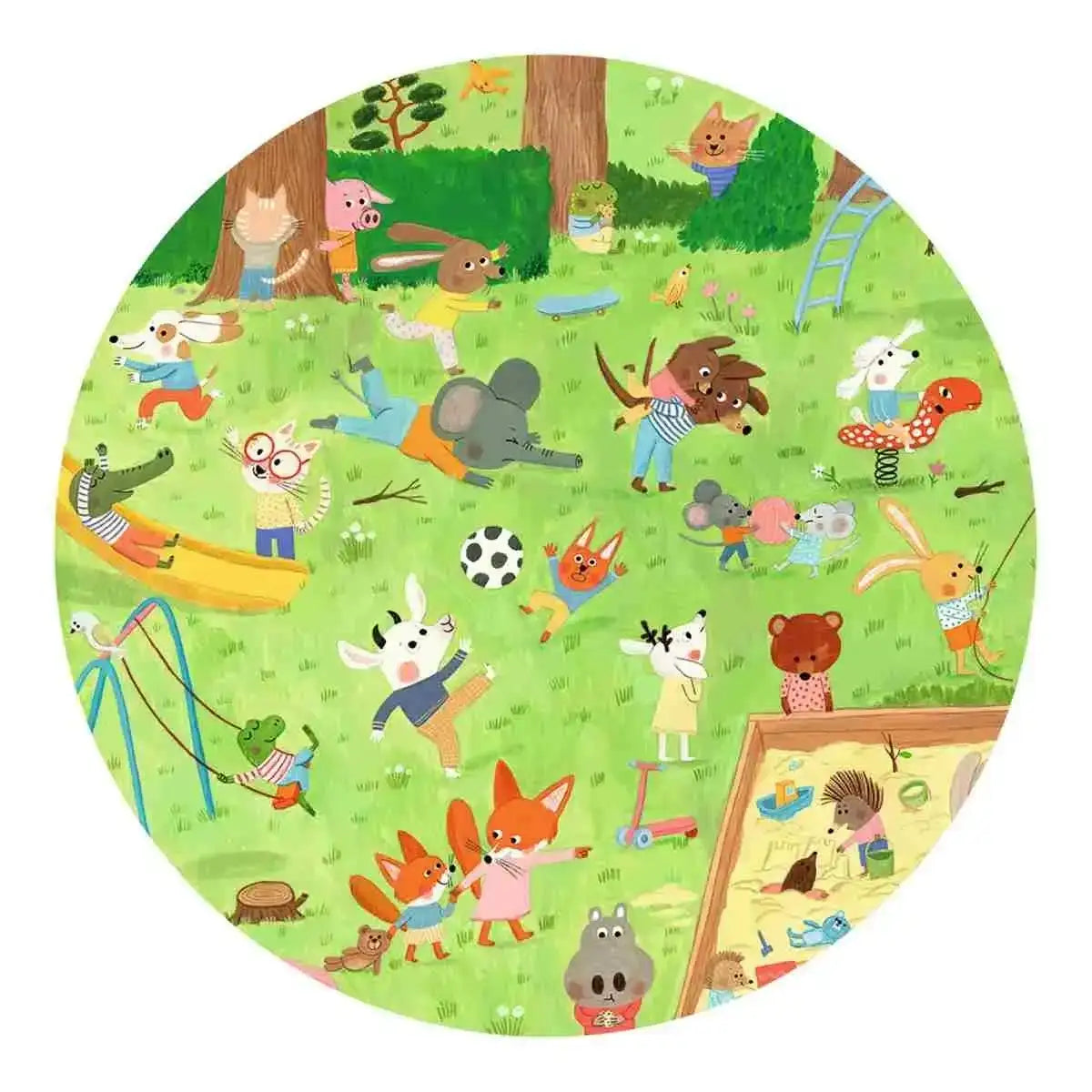 Wimmelpuzzle Garten der kleinen Freunde 35 Teile - Djeco