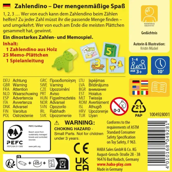Zahlendino Haba
